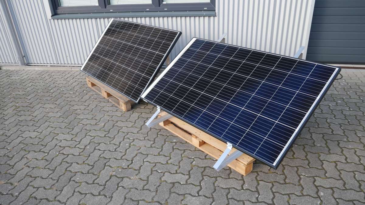 Ein Palleten-Solarmodul